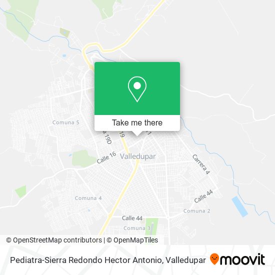 Pediatra-Sierra Redondo Hector Antonio map