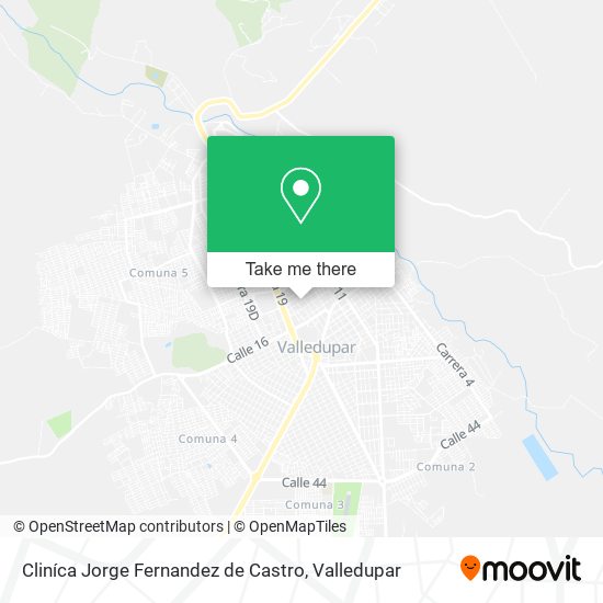 Mapa de Cliníca Jorge Fernandez de Castro