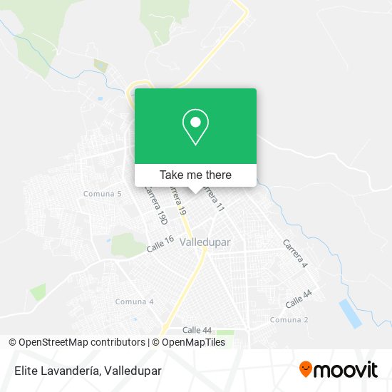 Elite Lavandería map