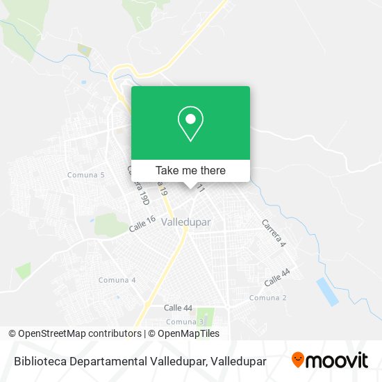 Biblioteca Departamental Valledupar map