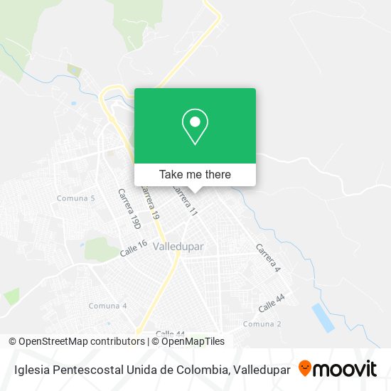 Iglesia Pentescostal Unida de Colombia map