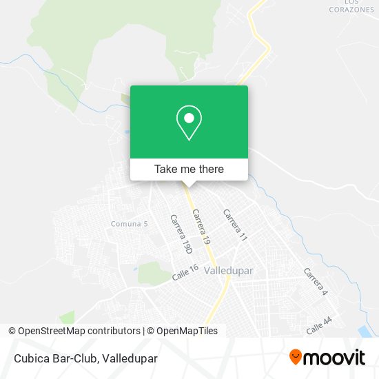 Cubica Bar-Club map