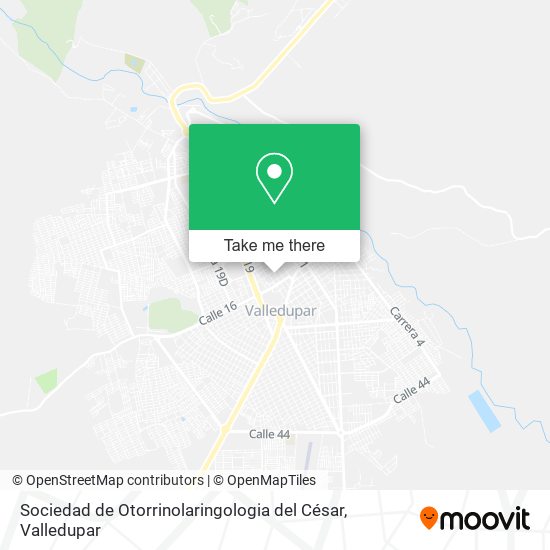 Mapa de Sociedad de Otorrinolaringologia del César