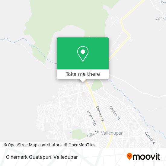 Cinemark Guatapurí map