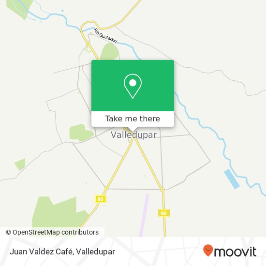 Juan Valdez Café map