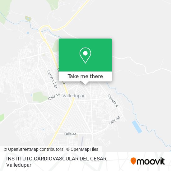 INSTITUTO CARDIOVASCULAR DEL CESAR map