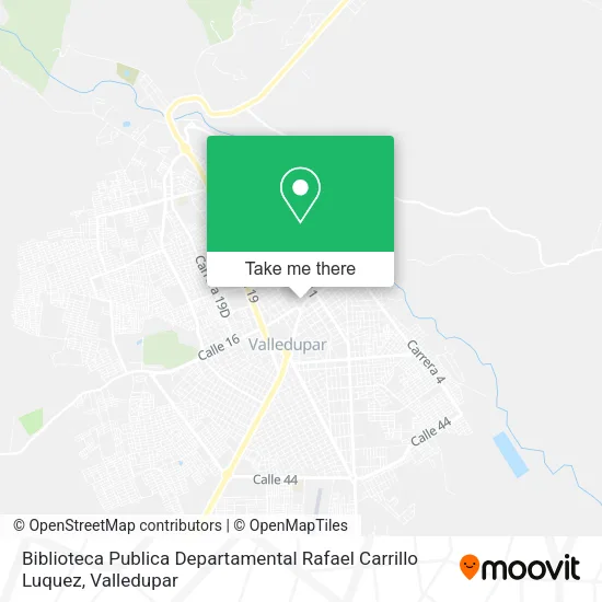 Mapa de Biblioteca Publica Departamental Rafael Carrillo Luquez