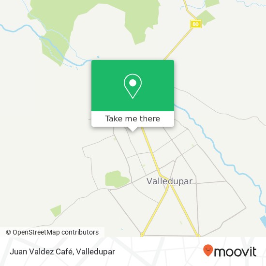 Juan Valdez Café map