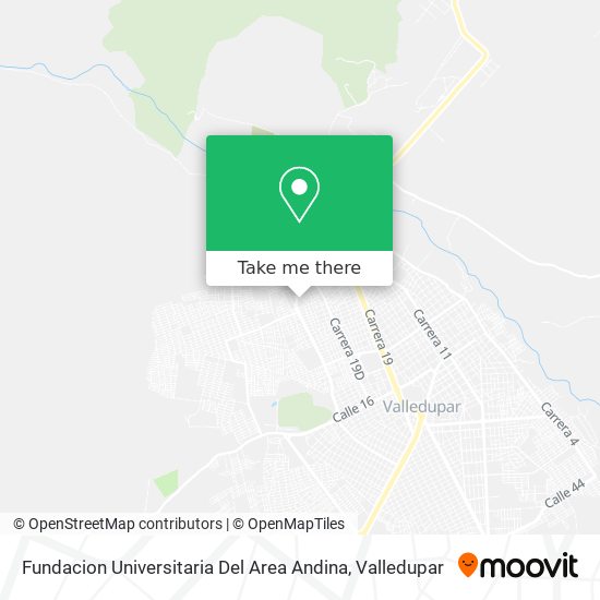 Fundacion Universitaria Del Area Andina map