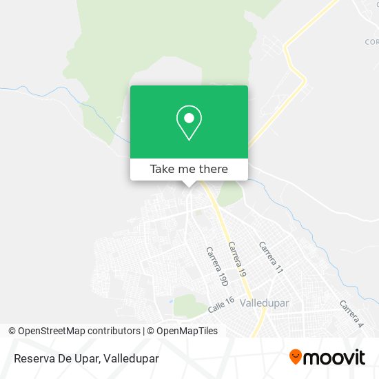 Reserva De Upar map