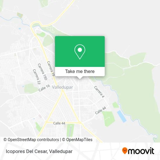Icopores Del Cesar map