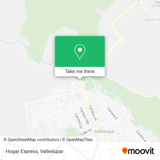 Hogar Express map