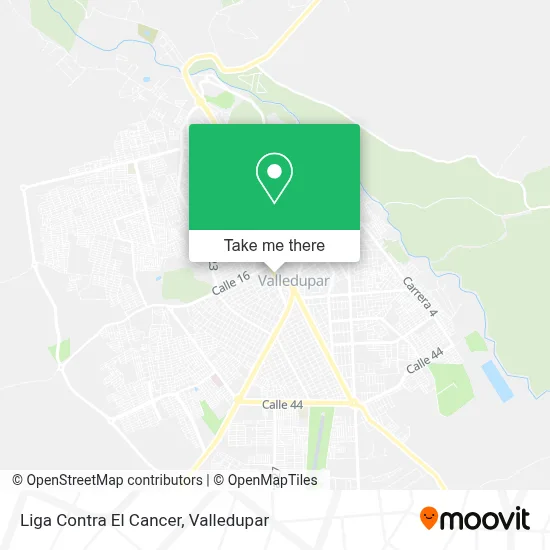 Liga Contra El Cancer map