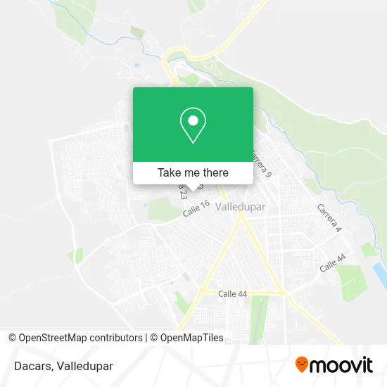 Dacars map