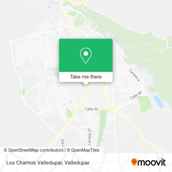 Los Chamos Valledupar map