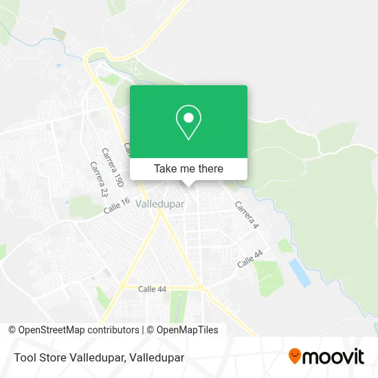 Tool Store Valledupar map