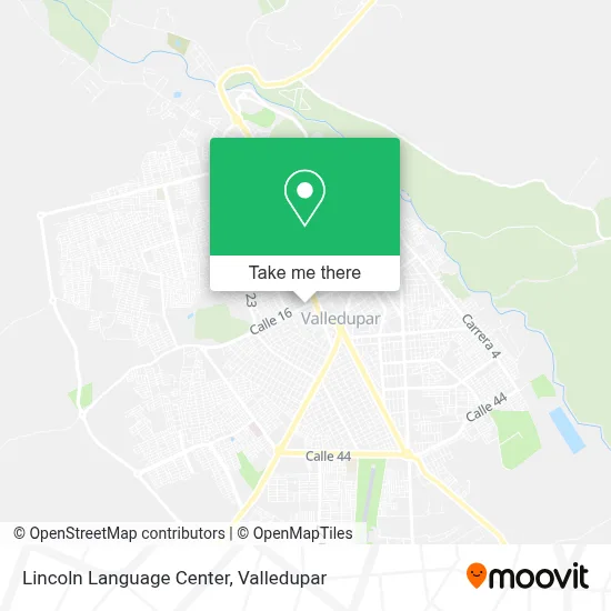 Lincoln Language Center map