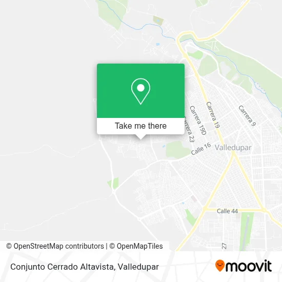 Conjunto Cerrado Altavista map