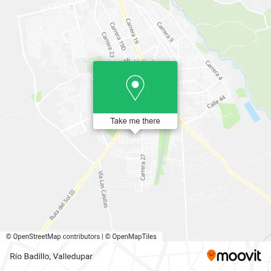 Río Badillo map