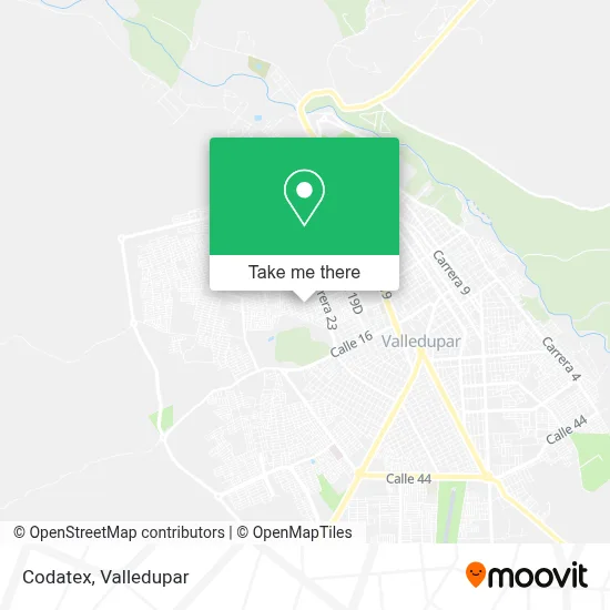 Codatex map