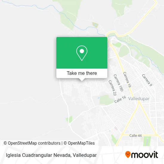 Iglesia Cuadrangular Nevada map