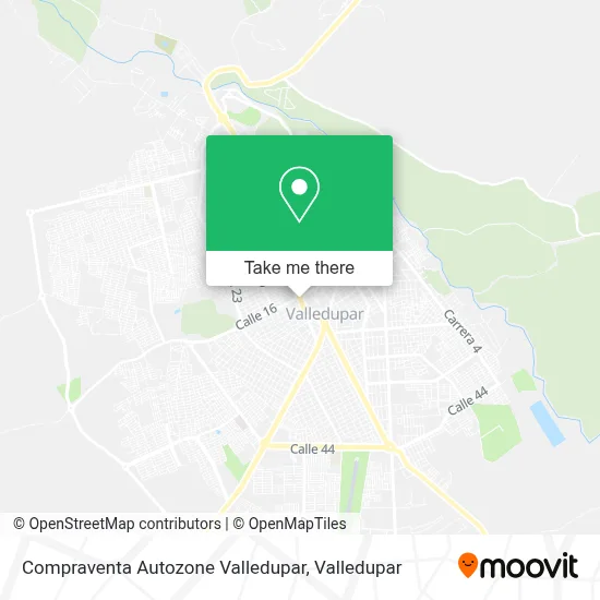 Compraventa Autozone Valledupar map
