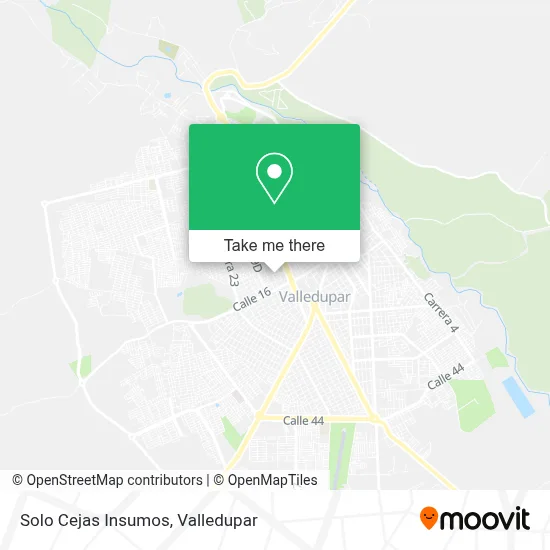 Solo Cejas Insumos map