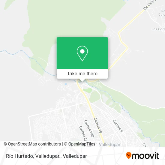 Río Hurtado, Valledupar. map