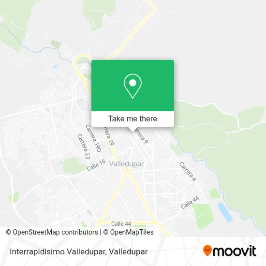 Interrapidisimo Valledupar map