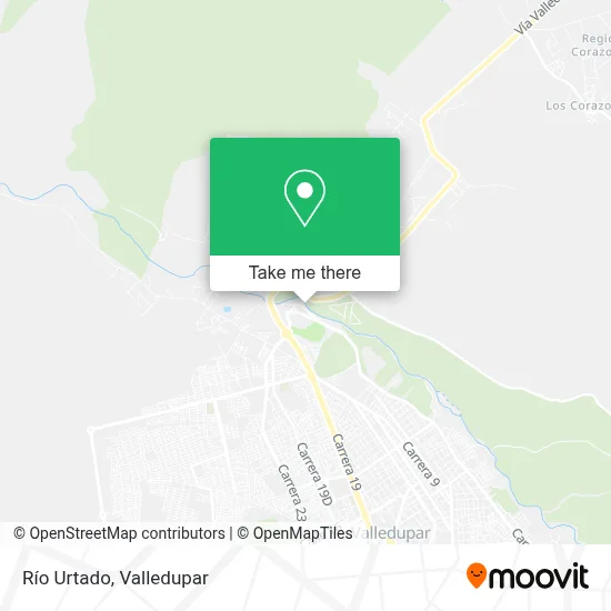 Río Urtado map