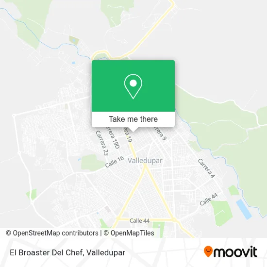 El Broaster Del Chef map