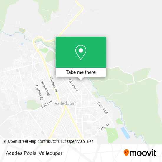 Acades Pools map