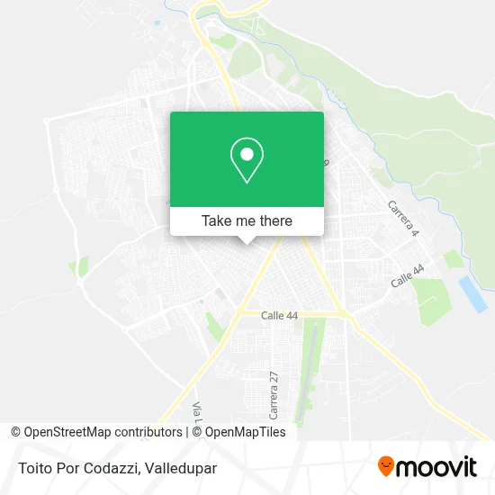 Toito Por Codazzi map