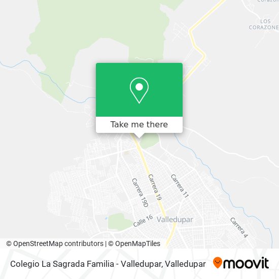 Colegio La Sagrada Familia - Valledupar map