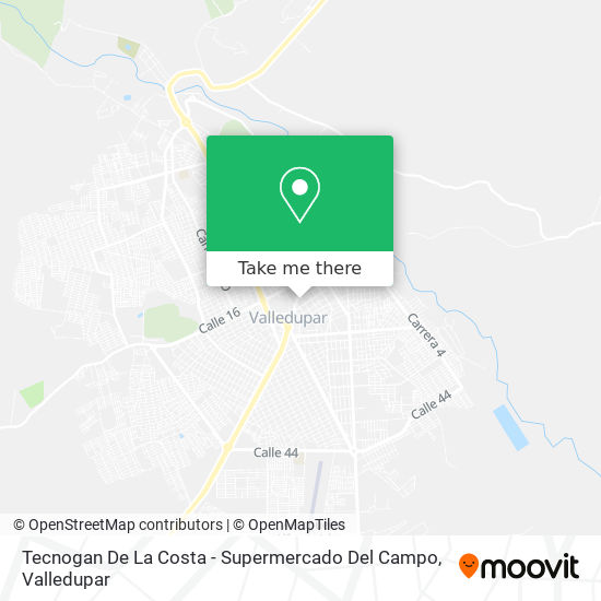 Mapa de Tecnogan De La Costa - Supermercado Del Campo