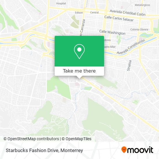 Starbucks Fashion Drive map