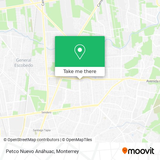 Petco Nuevo Anáhuac map