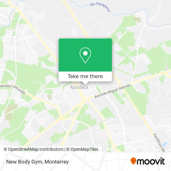 Mapa de New Body Gym