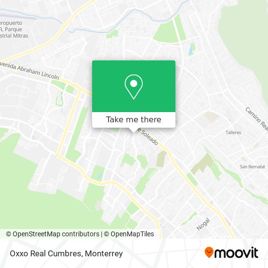 Mapa de Oxxo Real Cumbres