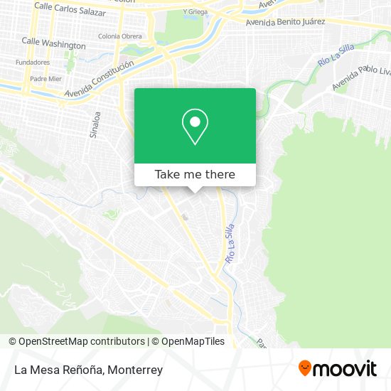 La Mesa Reñoña map