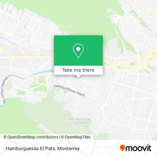 Mapa de Hamburguesas El Pato