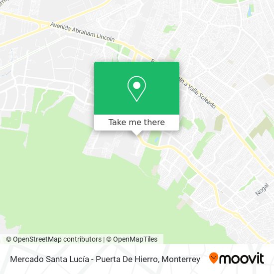 Mercado Santa Lucía - Puerta De Hierro map