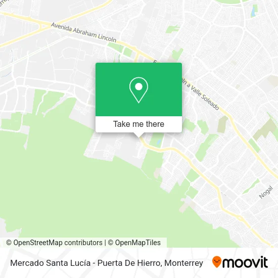 Mercado Santa Lucía - Puerta De Hierro map