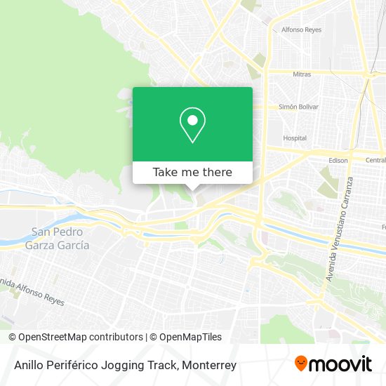 Mapa de Anillo Periférico Jogging Track