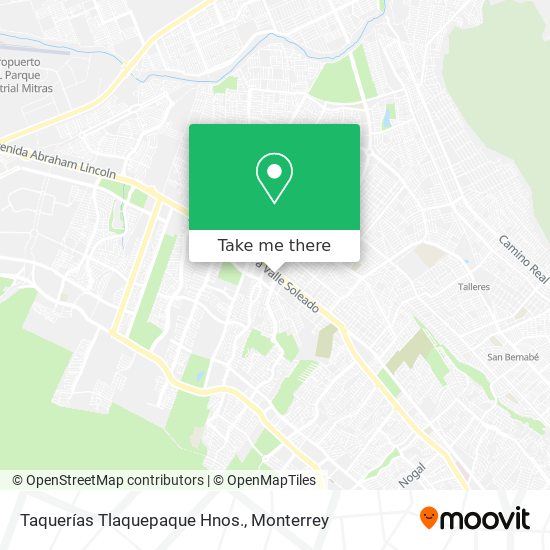 Mapa de Taquerías Tlaquepaque Hnos.