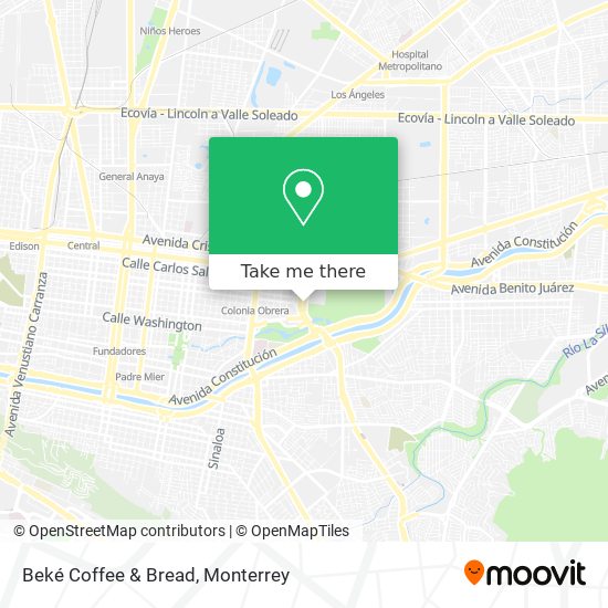 Beké Coffee & Bread map