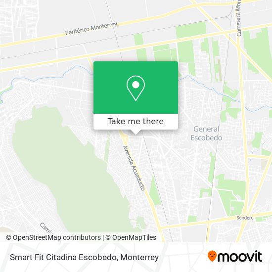 Smart Fit Citadina Escobedo map