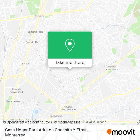 Mapa de Casa Hogar Para Adultos Conchita Y Efraín