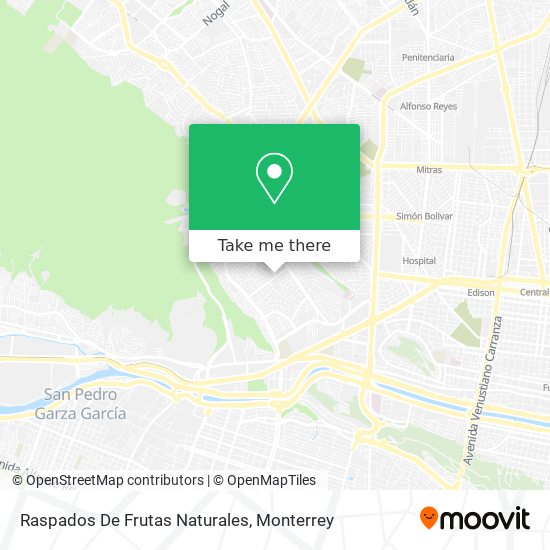 Raspados De Frutas Naturales map