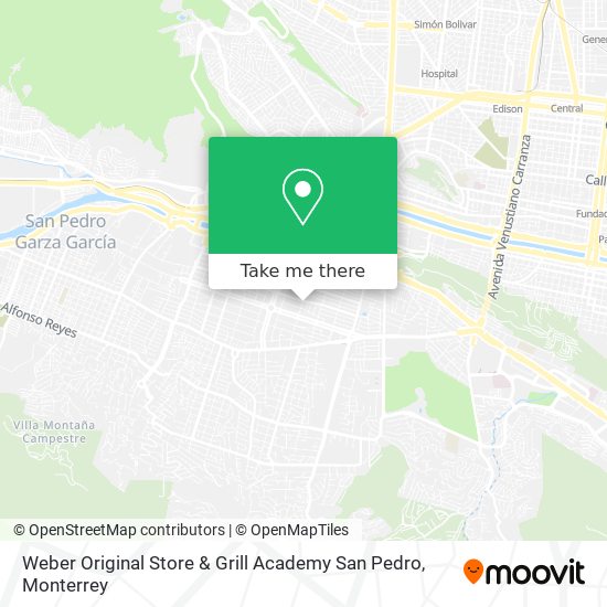 Weber Original Store & Grill Academy San Pedro map
